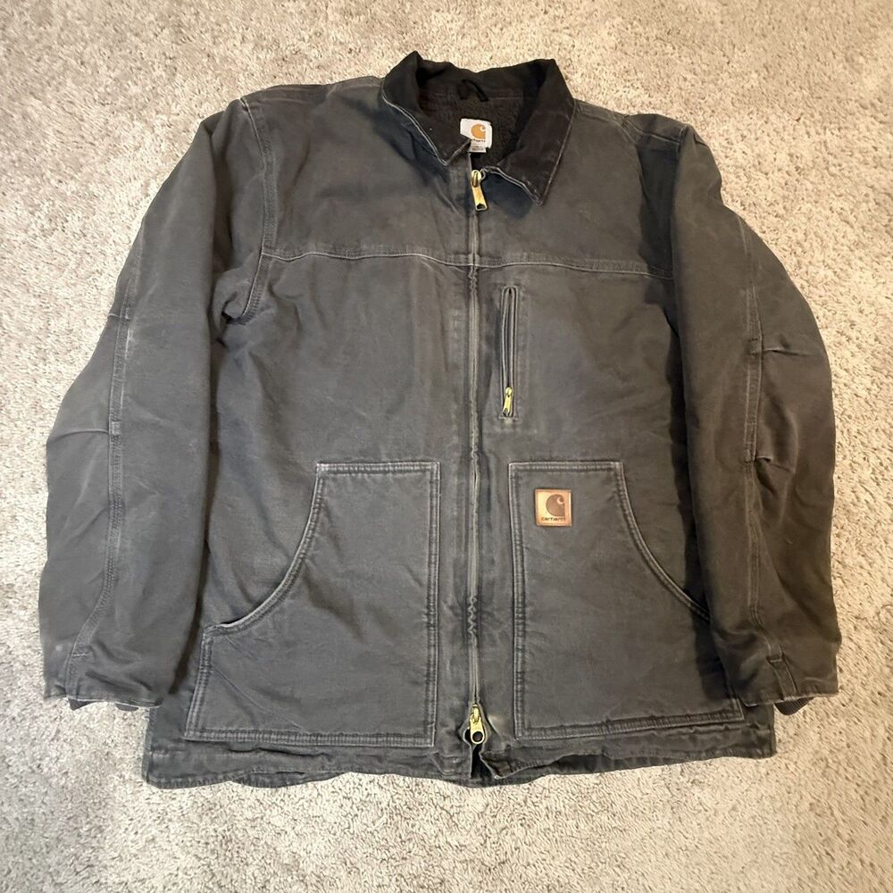 Carhartt C61 MOS Traditional Men’s Large Sherpa Lined Duck Chore Jacket